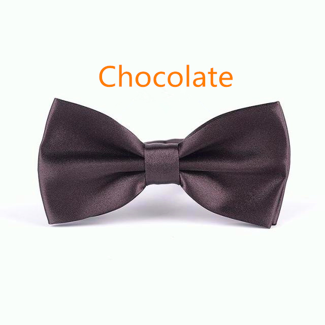 Men's Solid Butterfly Bow Ties For Audlt Women's Double Deck Smooth Bowtie For Entertainment Wedding
