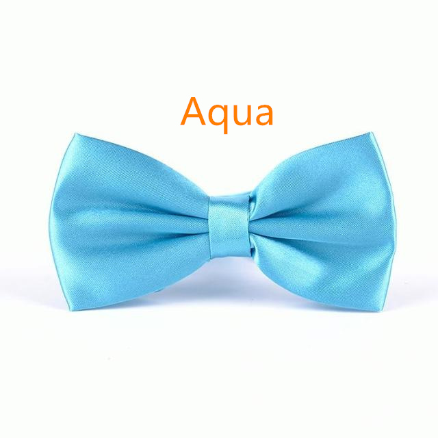 Men's Solid Butterfly Bow Ties For Audlt Women's Double Deck Smooth Bowtie For Entertainment Wedding