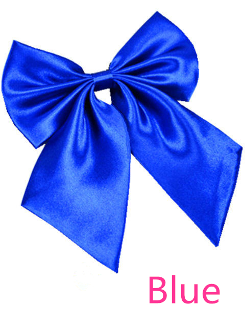 Women's Solid Butterfly Bow Ties For Office Adjustable Length Girls Collar Isignina