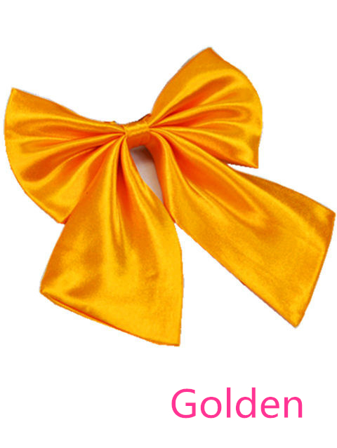 Women's Solid Butterfly Bow Ties For Office Adjustable Length Girls Collar Isignina