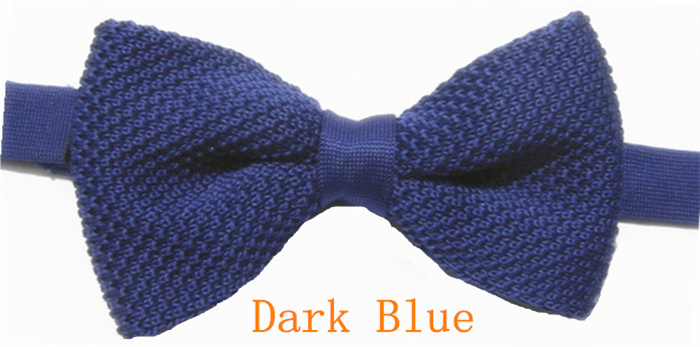 Wedding Men Solid Butterfly Knitting Bow Ties For Adjustable Length Girl's Collar Isignina Knitted Bowties