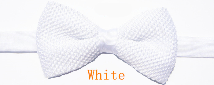 Wedding Men Solid Butterfly Knitting Bow Ties For Adjustable Length Girl's Collar Isignina Knitted Bowties