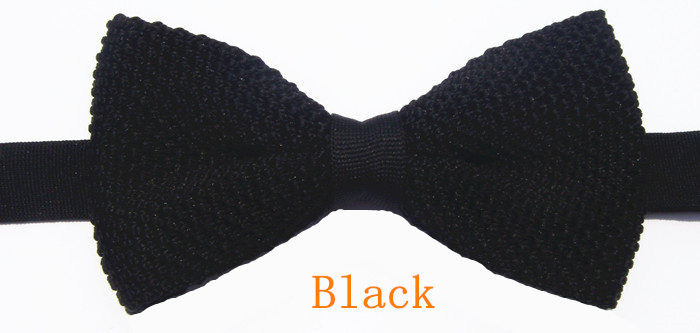 Wedding Men Solid Butterfly Knitting Bow Ties For Adjustable Length Girl's Collar Isignina Knitted Bowties