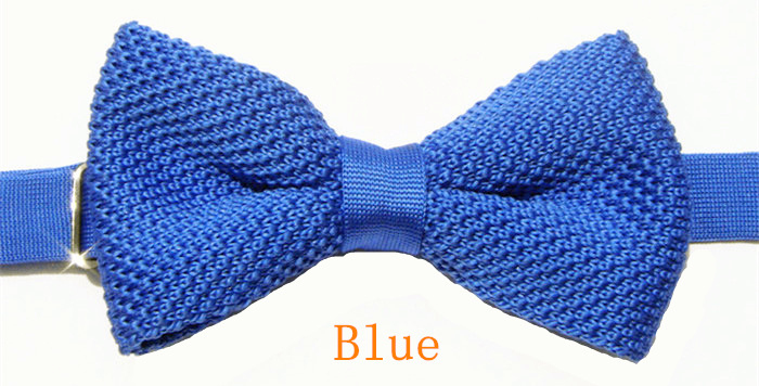 Wedding Men Solid Butterfly Knitting Bow Ties For Adjustable Length Girl's Collar Isignina Knitted Bowties