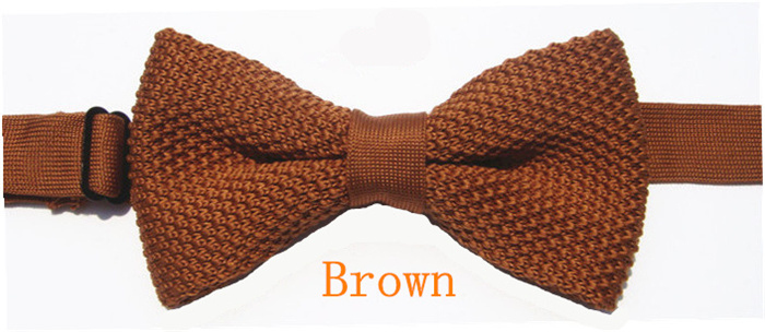 Wedding Men Solid Butterfly Knitting Bow Ties For Adjustable Length Girl's Collar Isignina Knitted Bowties