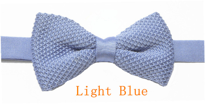 Wedding Men Solid Butterfly Knitting Bow Ties For Adjustable Length Girl's Collar Isignina Knitted Bowties