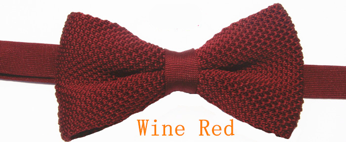 Wedding Men Solid Butterfly Knitting Bow Ties For Adjustable Length Girl's Collar Isignina Knitted Bowties