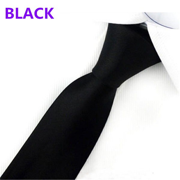 Fashion Men&apos;s Slim Solid Colour 8cm Neckties For Adult Business Office Lady Ties Hand Make One Piece