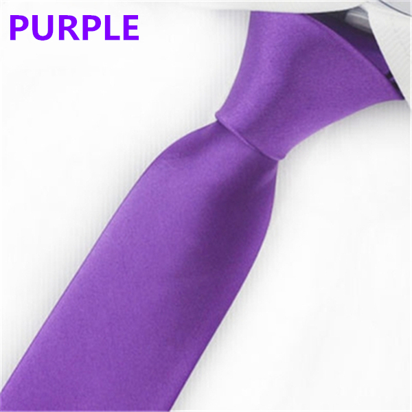Fashion Men&apos;s Slim Solid Colour 8cm Neckties For Adult Business Office Lady Ties Hand Make One Piece