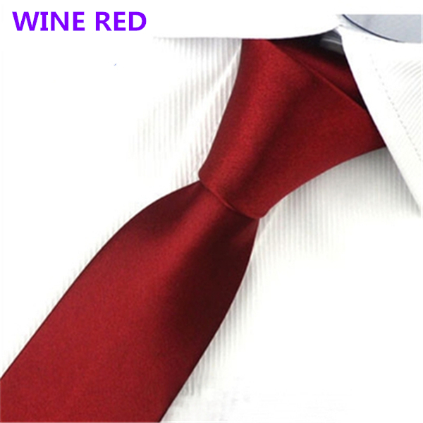 Fashion Men&apos;s Slim Solid Colour 8cm Neckties For Adult Business Office Lady Ties Hand Make One Piece