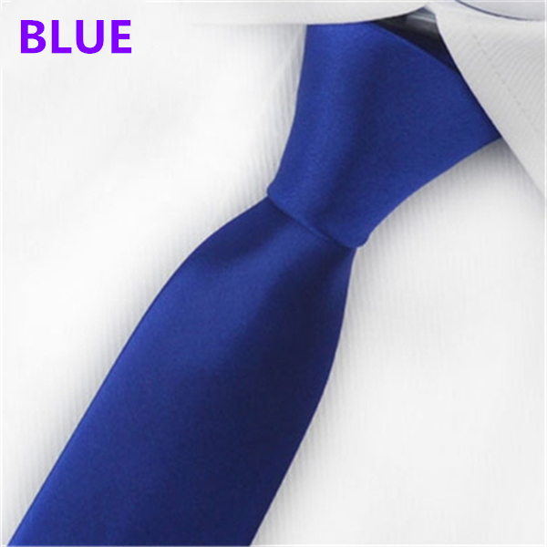 Fashion Men&apos;s Slim Solid Colour 8cm Neckties For Adult Business Office Lady Ties Hand Make One Piece