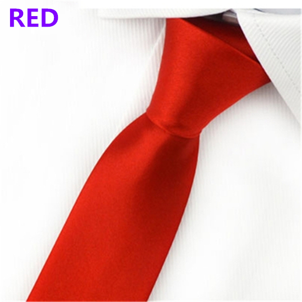 Fashion Men&apos;s Slim Solid Colour 8cm Neckties For Adult Business Office Lady Ties Hand Make One Piece