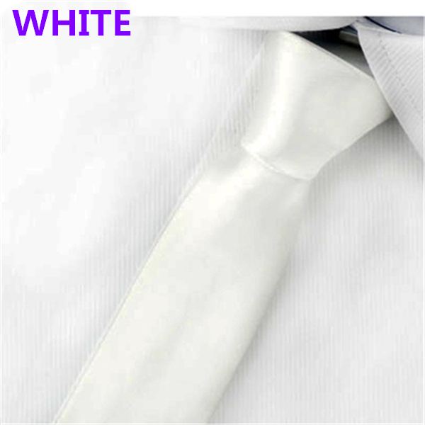 Fashion Men&apos;s Slim Solid Colour 8cm Neckties For Adult Business Office Lady Ties Hand Make One Piece