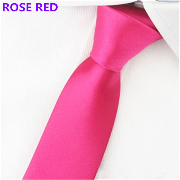 Fashion Men&apos;s Slim Solid Colour 8cm Neckties For Adult Business Office Lady Ties Hand Make One Piece