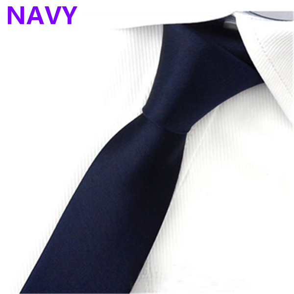 Fashion Men&apos;s Slim Solid Colour 8cm Neckties For Adult Business Office Lady Ties Hand Make One Piece