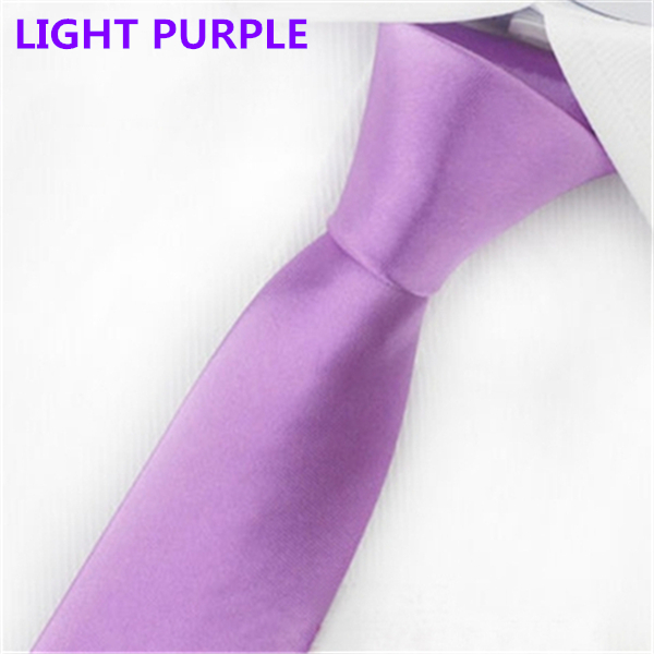 Fashion Men&apos;s Slim Solid Colour 8cm Neckties For Adult Business Office Lady Ties Hand Make One Piece