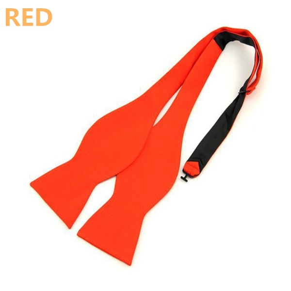 Fashion Men's Plain Gourd Neckwear Self Bow Ties Hand DIY Butterfly Cravat Solid Bowtie For Adult
