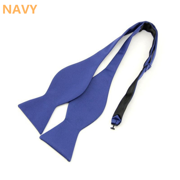 Fashion Men's Plain Gourd Neckwear Self Bow Ties Hand DIY Butterfly Cravat Solid Bowtie For Adult
