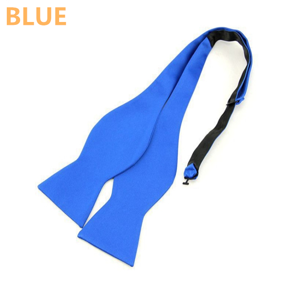 Fashion Men's Plain Gourd Neckwear Self Bow Ties Hand DIY Butterfly Cravat Solid Bowtie For Adult