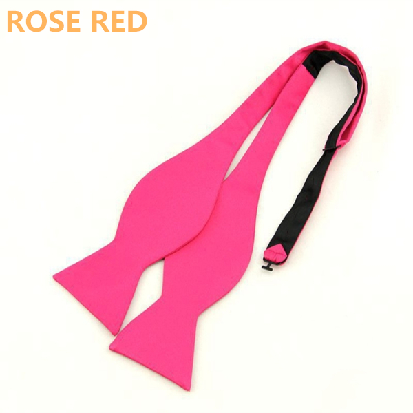Fashion Men's Plain Gourd Neckwear Self Bow Ties Hand DIY Butterfly Cravat Solid Bowtie For Adult