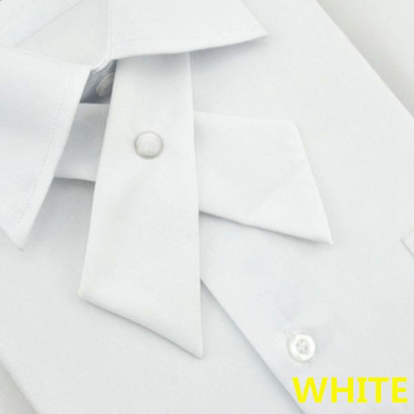 Men Solid Business Casual Cross Bow Ties Dress Ajustable Metal Collar Cross Solid Colour Bowties