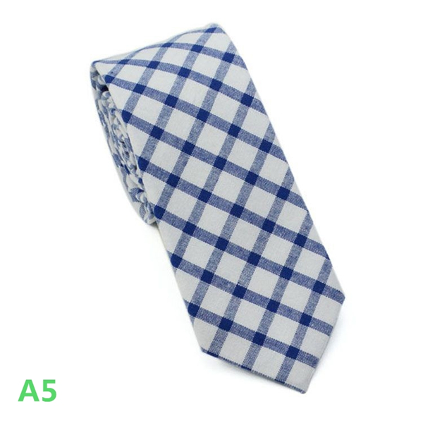 Fashion Men&apos;s Slim Narrow Cotton Neckties For Adult Arrow Girl&apos;s Floral Printing Striped Neck Ties