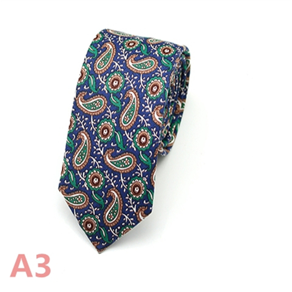 Fashion Men&apos;s Slim Narrow Neckties For Adult 6cm Arrow Girl&apos;s Handmade Floral Printing Neck Ties