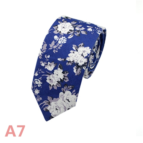 Fashion Men&apos;s Slim Narrow Neckties For Adult 6cm Arrow Girl&apos;s Handmade Floral Printing Neck Ties
