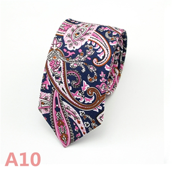 Fashion Men&apos;s Slim Narrow Neckties For Adult 6cm Arrow Girl&apos;s Handmade Floral Printing Neck Ties