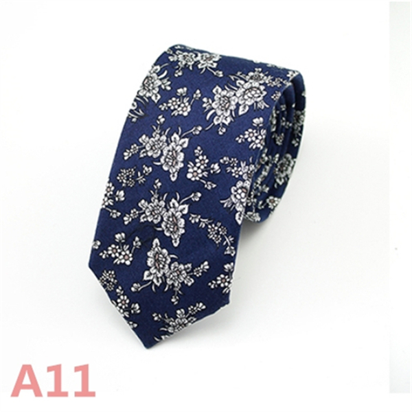 Fashion Men&apos;s Slim Narrow Neckties For Adult 6cm Arrow Girl&apos;s Handmade Floral Printing Neck Ties