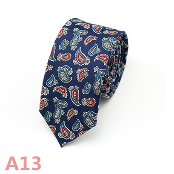 Fashion Men&apos;s Slim Narrow Neckties For Adult 6cm Arrow Girl&apos;s Handmade Floral Printing Neck Ties