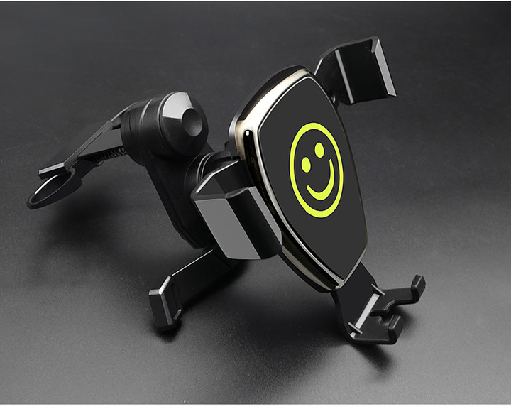 Gravity sensor vehicle outlet cell phone support.Single hand operation automatic car phone holder