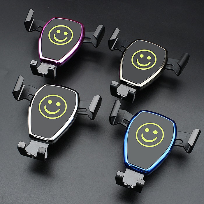 Gravity sensor vehicle outlet cell phone support.Single hand operation automatic car phone holder