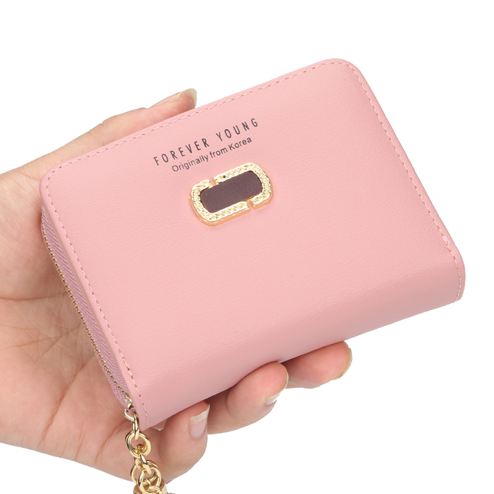 Women Ladies 139 Checkered Print Small Bifold Wallet Coin Card Slot Pouch Holder
