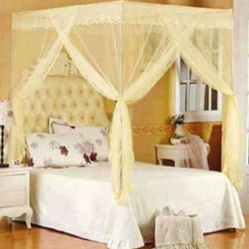 Mosquito Net With Straight Metallic Stands -