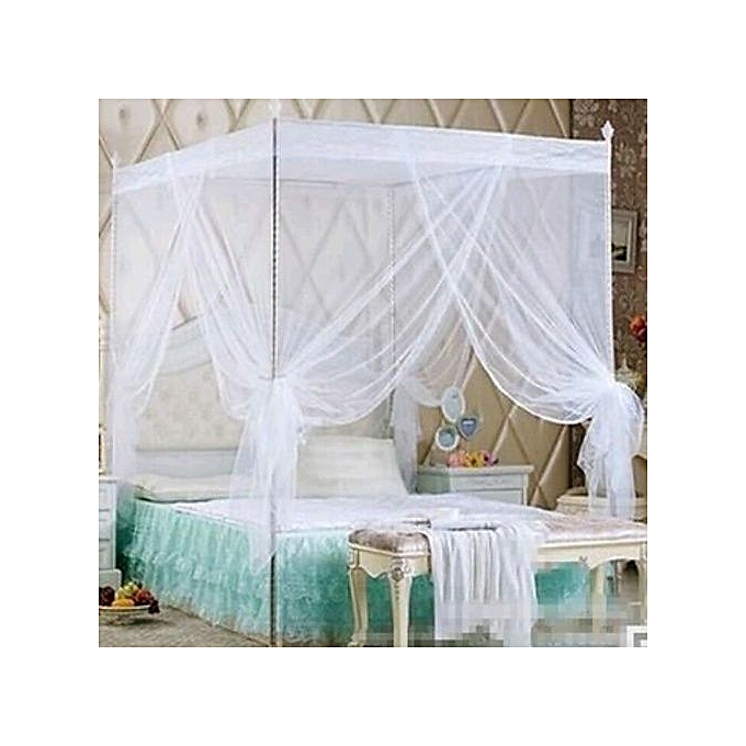 Mosquito Net With Straight Metallic Stands -