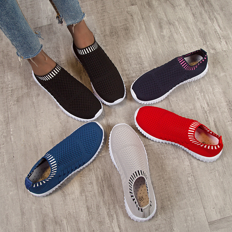 Hot fashion, breathable, light sports casual shoes, round head, large women's shoes