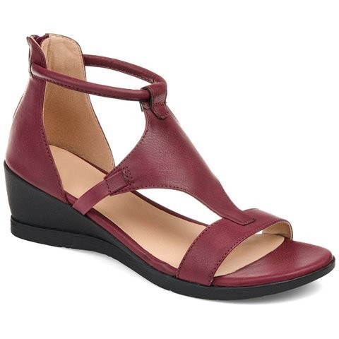 Fashion women's sandals high heels comfortable slope heels fish mouth large casual shoes