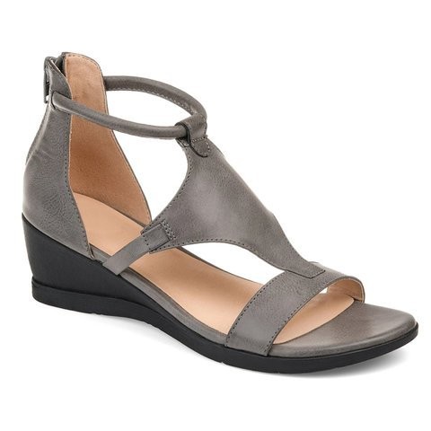 Fashion women's sandals high heels comfortable slope heels fish mouth large casual shoes