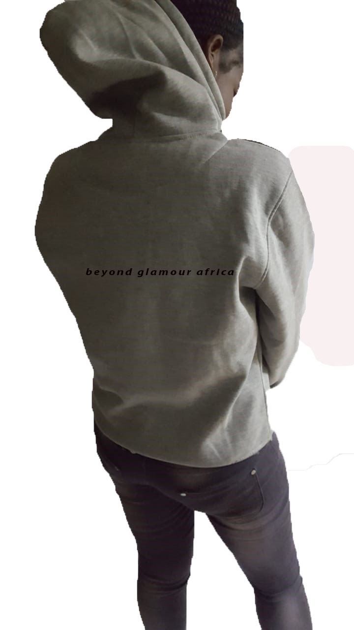 Grey Heavy Blend Fleece Hooded Sweatshirt