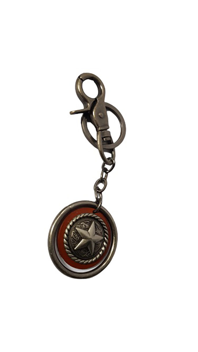 Unisex Metal chain Marvel  Shield leather  Keyholder