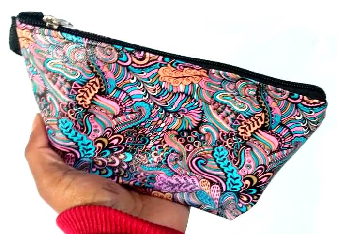 Womens Multi color Coin make up accessories purse