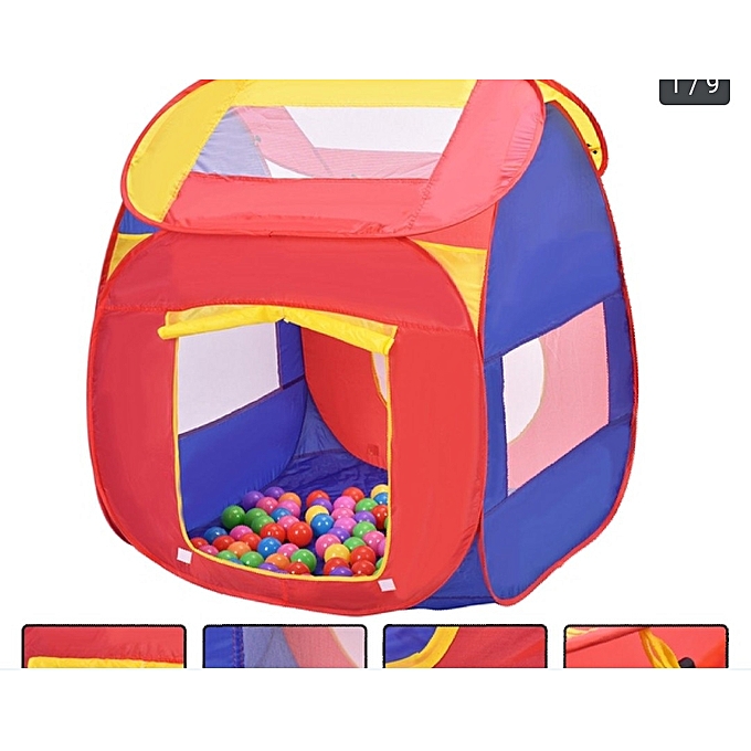 kids tent with balls