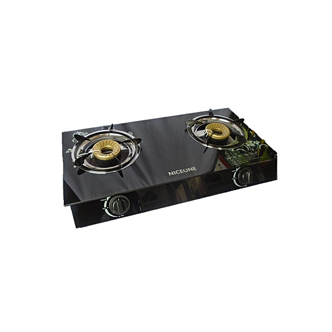 Nice One GS007- 2 Burner - Glass top - Black