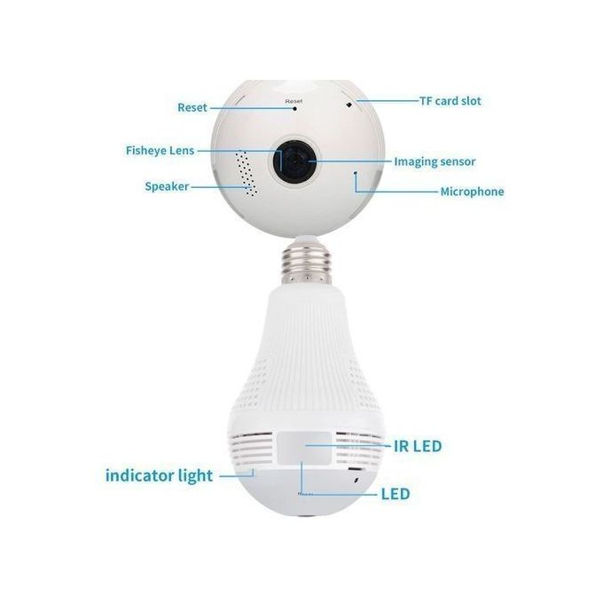 WiFi Panorama Camera (CCTV Bulb)