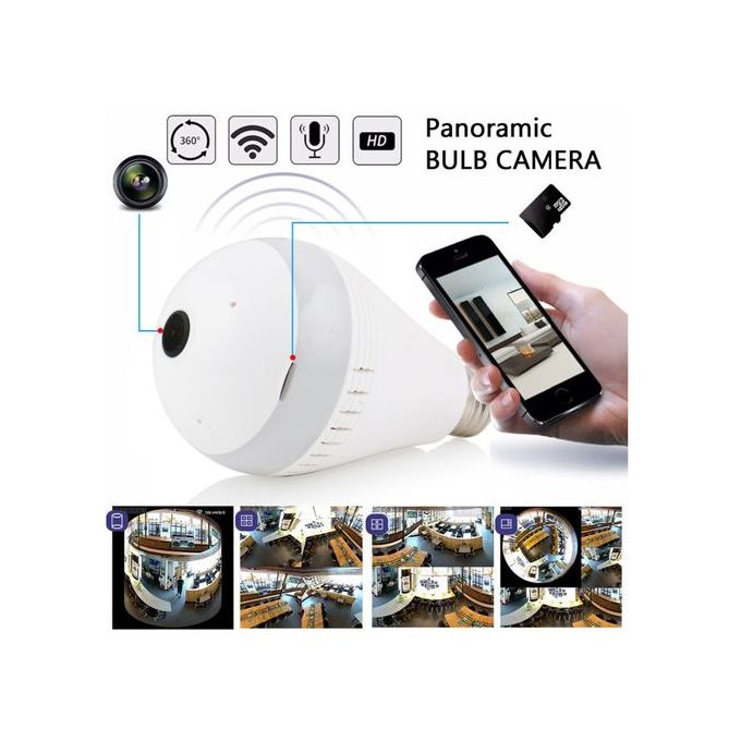 anorama Nanny Bulb Camera With WIFI +32GB Free Memory card. Digital