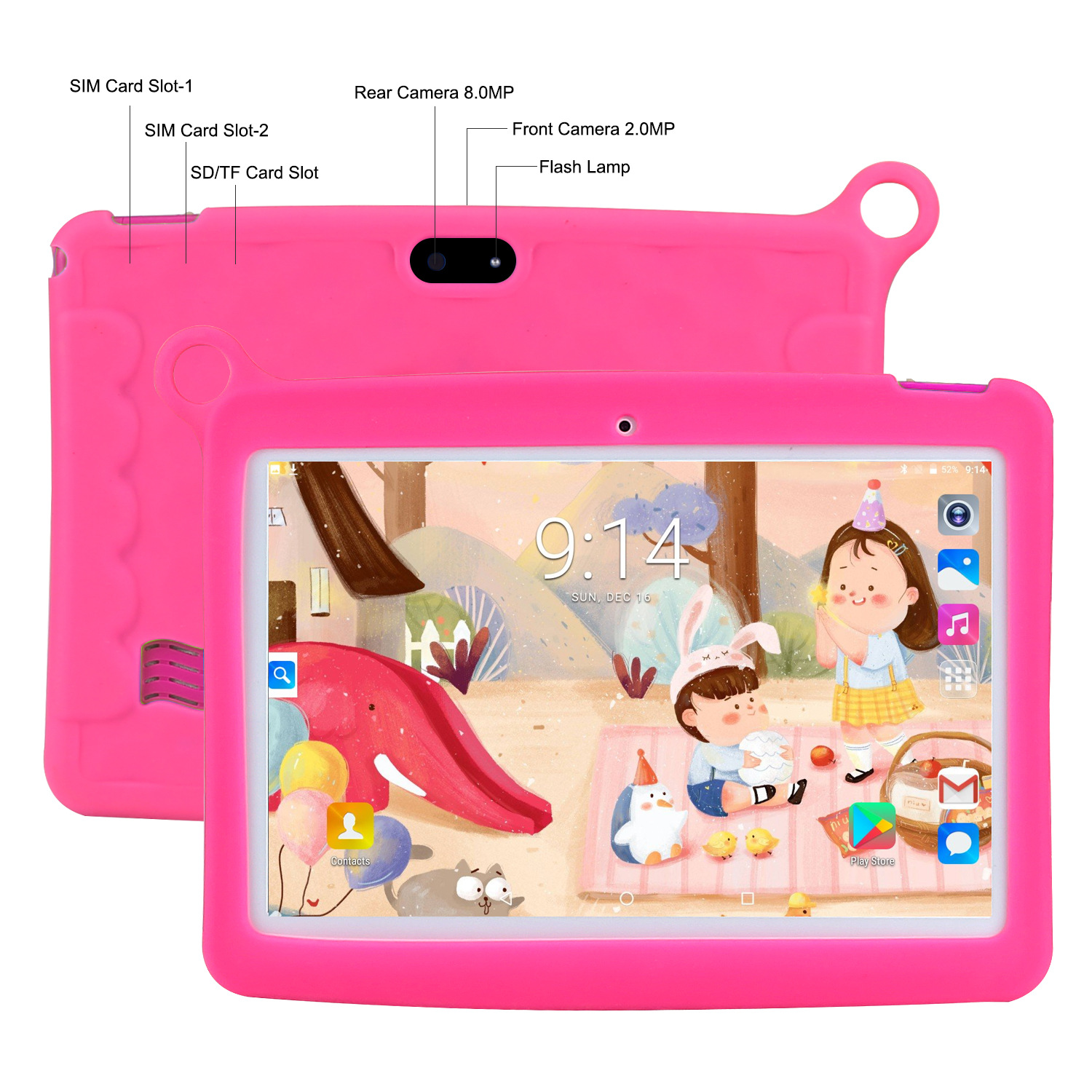 &quot;10 inch 3G tablet computer children&apos;s cartoon tablet wifi GPS Android tablet Android 7.0 1+16G&quot;