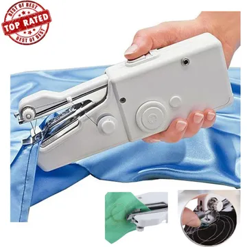 Mini Portable Hand Sewing Machine Quick Handy Stitch Sew Needlework  Cordless Clothes Fabrics Household Electric Sewing Machine