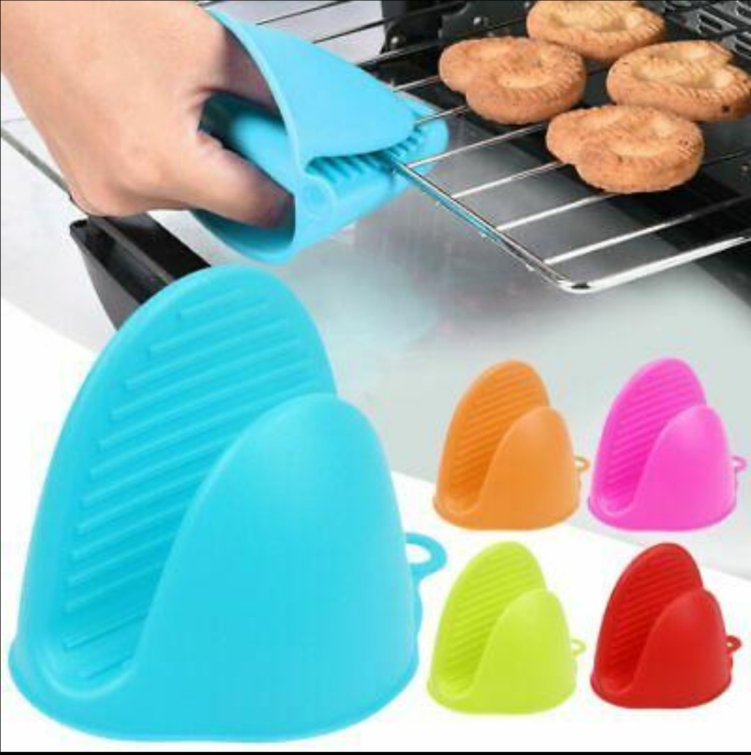 Silicon pot holder blue and green