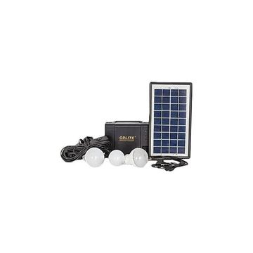 GDLITE / kamisafe SOLAR PANEL SYSTEM 9V Black one size